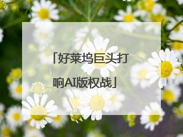 好莱坞巨头打响AI版权战