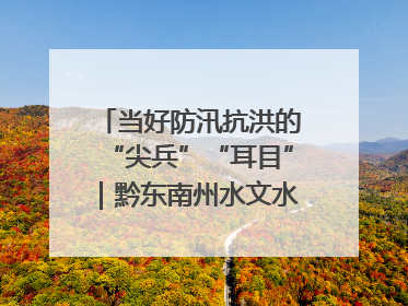 当好防汛抗洪的“尖兵”“耳目”｜黔东南州水文水资源局全员出动为此轮强降雨做好测报工作