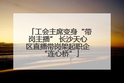 工会主席变身“带岗主播” 长沙天心区直播带岗架起职企“连心桥”
