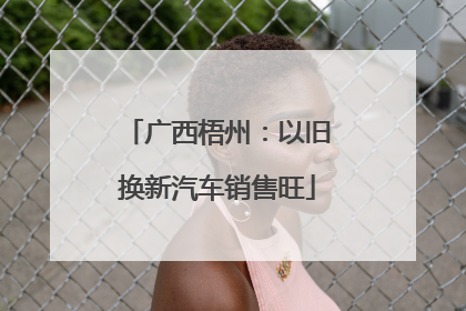 广西梧州：以旧换新汽车销售旺
