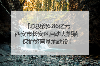 总投资6.86亿元 西安市长安区启动大熊猫保护繁育基地建设