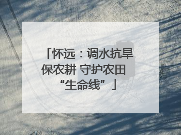 怀远：调水抗旱保农耕 守护农田 “生命线”
