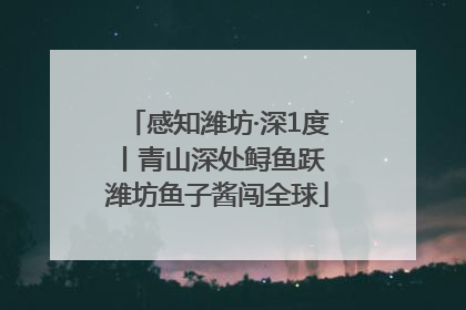 感知潍坊·深1度丨青山深处鲟鱼跃 潍坊鱼子酱闯全球