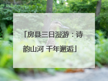 房县三日漫游：诗韵山河 千年邂逅