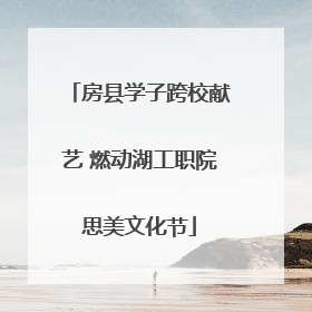 房县学子跨校献艺 燃动湖工职院思美文化节