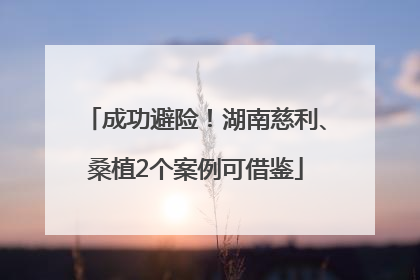 成功避险！湖南慈利、桑植2个案例可借鉴