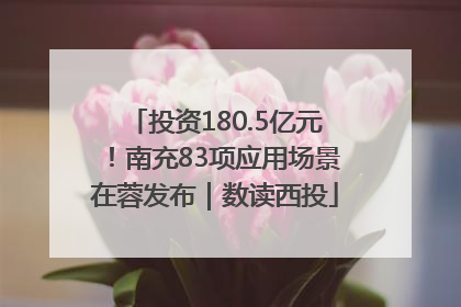 投资180.5亿元！南充83项应用场景在蓉发布｜数读西投