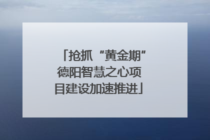 抢抓“黄金期” 德阳智慧之心项目建设加速推进