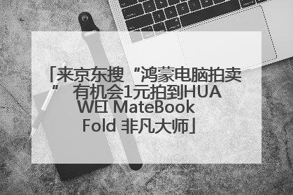 来京东搜“鸿蒙电脑拍卖” 有机会1元拍到HUAWEI MateBook Fold 非凡大师