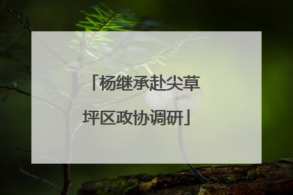杨继承赴尖草坪区政协调研