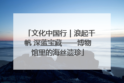 文化中国行｜浪起千帆 深蓝宝藏——博物馆里的海丝遗珍