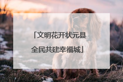 文明花开状元县 全民共建幸福城