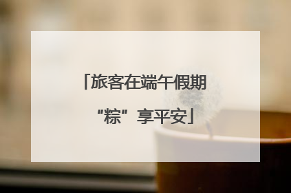 旅客在端午假期“粽”享平安