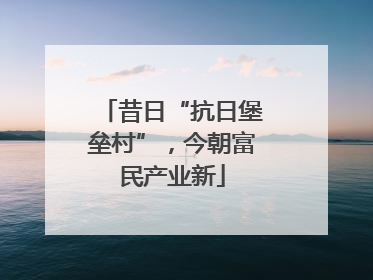 昔日“抗日堡垒村”，今朝富民产业新