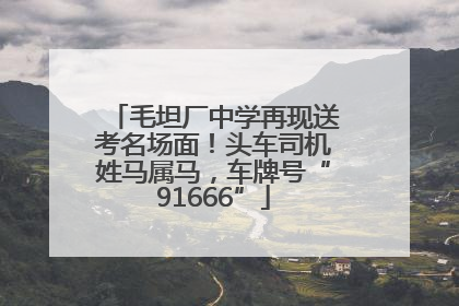 毛坦厂中学再现送考名场面！头车司机姓马属马，车牌号“91666”