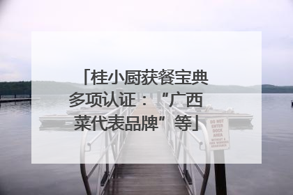 桂小厨获餐宝典多项认证：“广西菜代表品牌”等