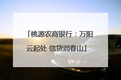 桃源农商银行：万阳云起处 信贷润春山