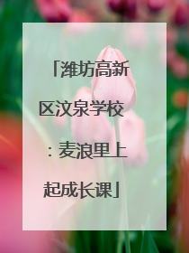潍坊高新区汶泉学校：麦浪里上起成长课