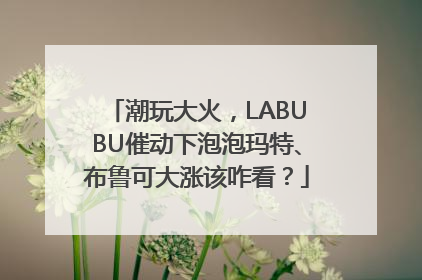 潮玩大火，LABUBU催动下泡泡玛特、布鲁可大涨该咋看？