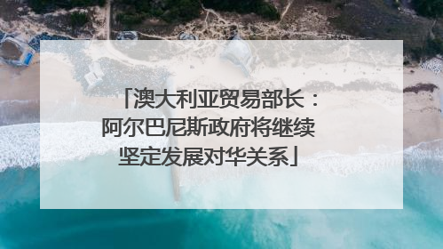 澳大利亚贸易部长：阿尔巴尼斯政府将继续坚定发展对华关系