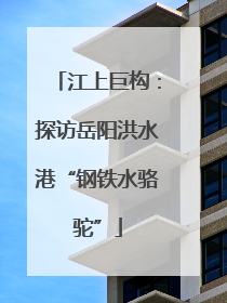 江上巨构：探访岳阳洪水港“钢铁水骆驼”