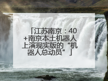江苏南京：40+南京本土机器人上演现实版的“机器人总动员”