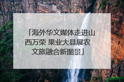海外华文媒体走进山西万荣 果业大县展农文旅融合新图景