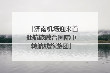 济南机场迎来首批航旅融合国际中转航线旅游团