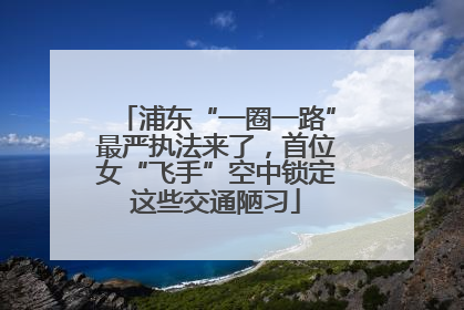 浦东“一圈一路”最严执法来了，首位女“飞手”空中锁定这些交通陋习