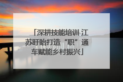 深耕技能培训 江苏盱眙打造“职”通车赋能乡村振兴