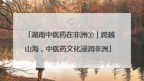 湖南中医药在非洲③｜跨越山海，中医药文化浸润非洲