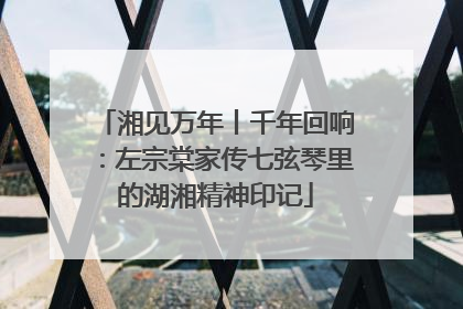 湘见万年丨千年回响：左宗棠家传七弦琴里的湖湘精神印记