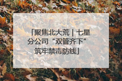 聚焦北大荒｜七星分公司“双管齐下”筑牢禁毒防线
