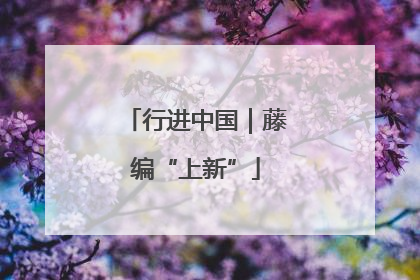 行进中国｜藤编“上新”