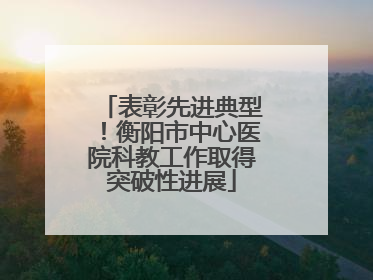 表彰先进典型！衡阳市中心医院科教工作取得突破性进展