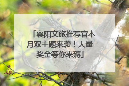 襄阳文旅推荐官本月双主题来袭！大量奖金等你来薅