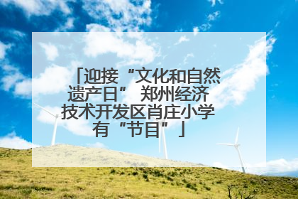 迎接“文化和自然遗产日” 郑州经济技术开发区肖庄小学有“节目”