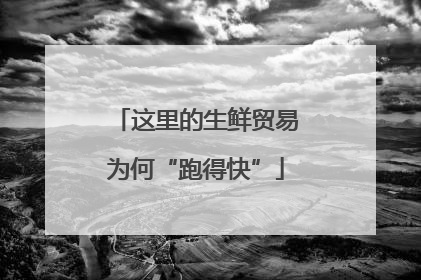 这里的生鲜贸易为何“跑得快”