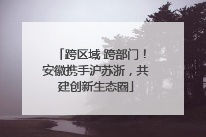 跨区域 跨部门！安徽携手沪苏浙，共建创新生态圈