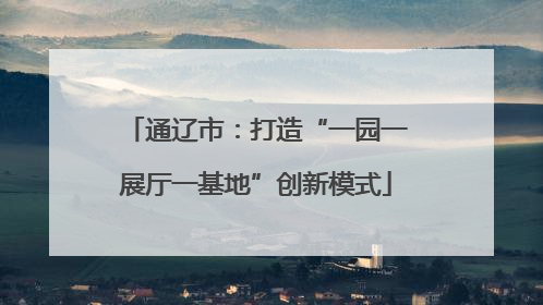 通辽市：打造“一园一展厅一基地”创新模式