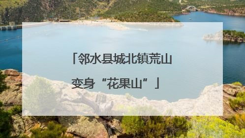 邻水县城北镇荒山变身“花果山”
