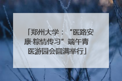 郑州大学：“医路安康·粽情传习”端午青医游园会圆满举行