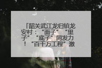 韶关武江龙归镇龙安村：“面子”“里子”“底子”同发力！“百千万工程”激活乡村新动能