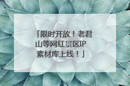 限时开放！老君山等网红景区IP素材库上线！