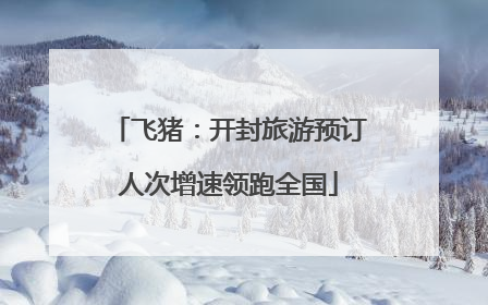 飞猪：开封旅游预订人次增速领跑全国