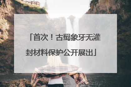 首次！古蜀象牙无灌封材料保护公开展出