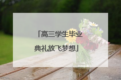 高三学生毕业典礼放飞梦想