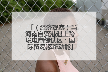 （经济观察）当海南自贸港遇上跨境电商综试区：国际贸易添新动能