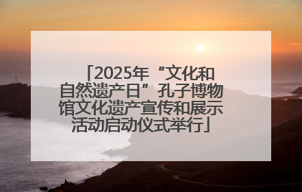 2025年“文化和自然遗产日”孔子博物馆文化遗产宣传和展示活动启动仪式举行