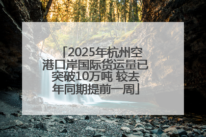 2025年杭州空港口岸国际货运量已突破10万吨 较去年同期提前一周